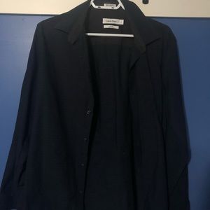 Calvin Klein casual blue dress shirt